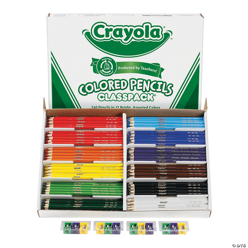 Bulk 240 Pc. Crayola<sup>&#174;</sup> Colored Pencils Classpack<sup>&#174;</sup> - 12 Colors per pack Image