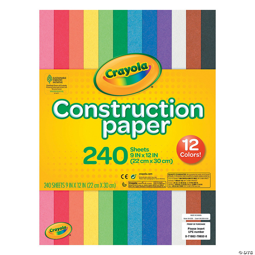Bulk 240 Pc. Crayola<sup>&#174;</sup> Construction Paper Image