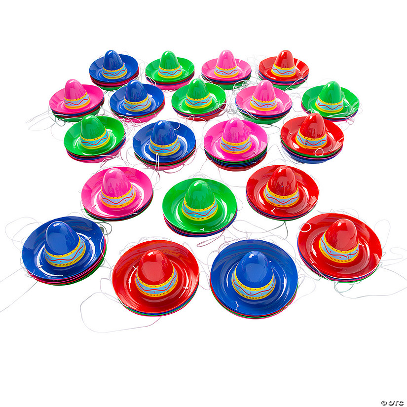 Bulk 240 Pc. Mini Plastic Sombreros Image