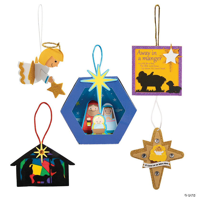 Bulk 240 Pc. Nativity Ornament Craft Kit Assortment Image