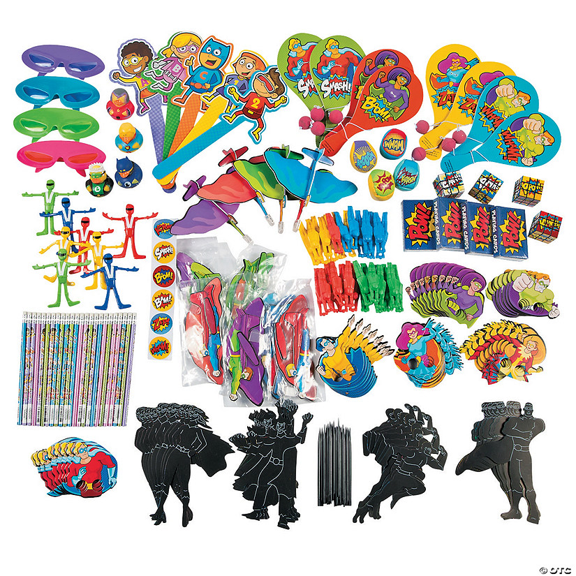 Bulk 250 Pc. Superhero Novelty Assortment Image