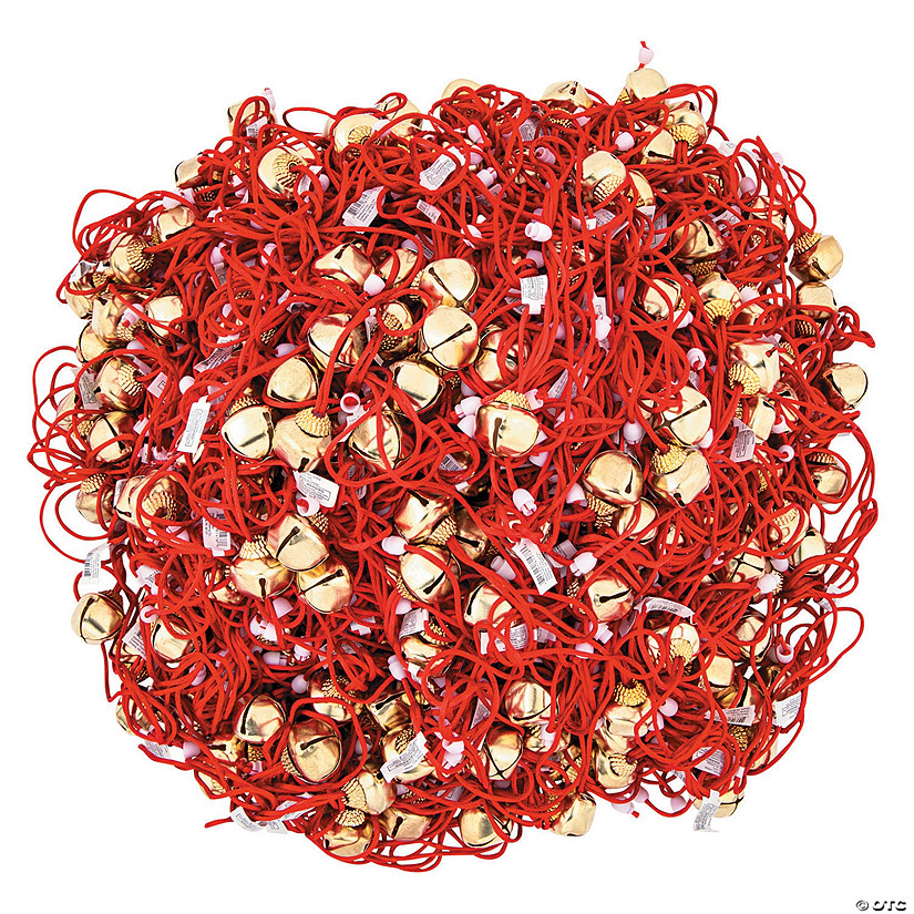 Bulk 288 Pc. Goldtone Jingle Bell Necklaces Image