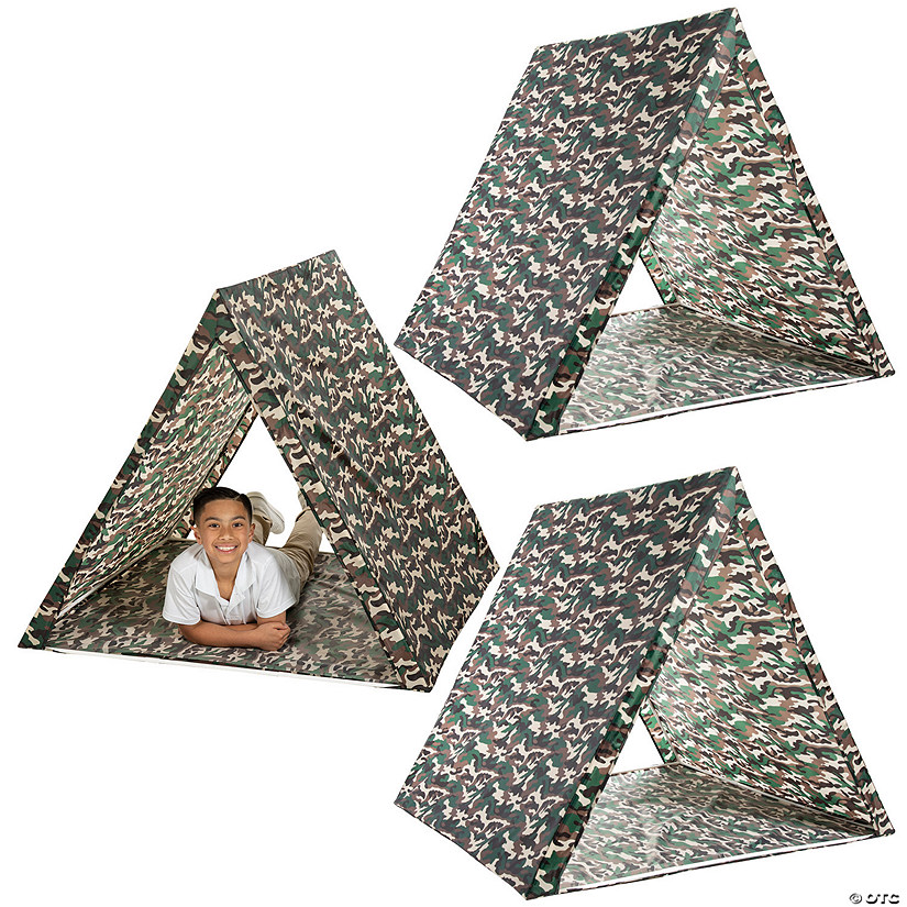 Bulk 3 Pc. Camo Sleepover Tents Image
