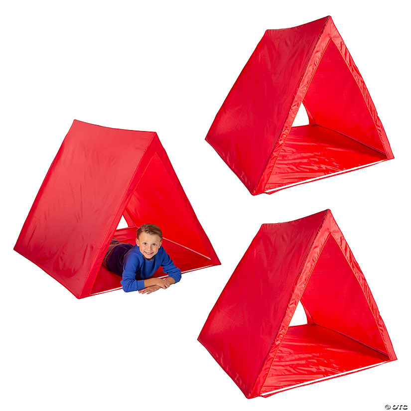 Bulk 3 Pc. Red Sleepover Tents Image