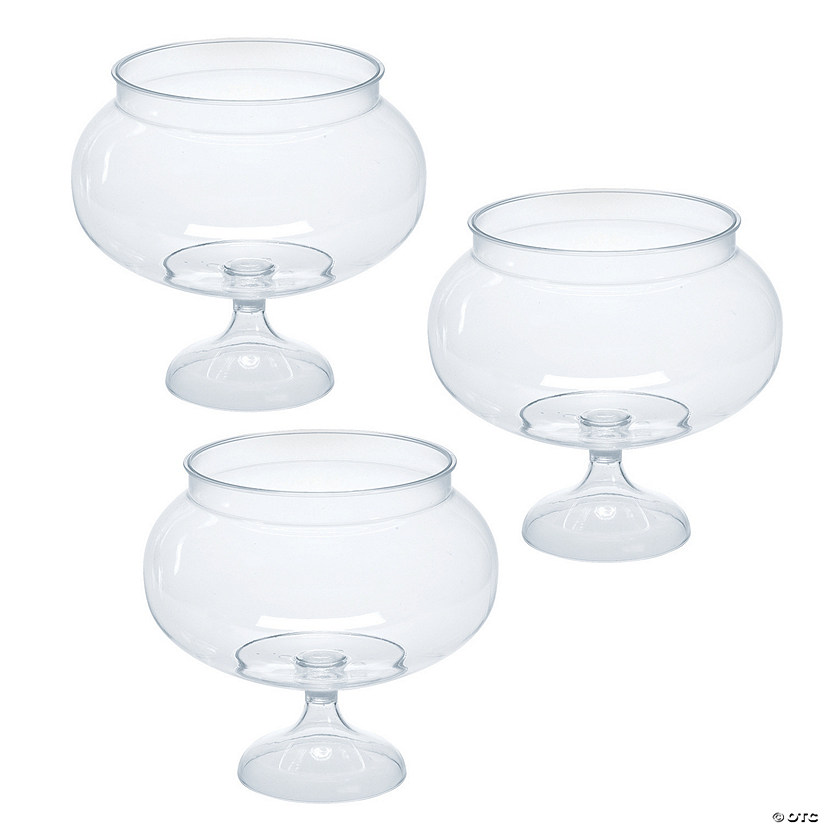 Bulk  3 Pc. Short Round Pedestal Jars Image