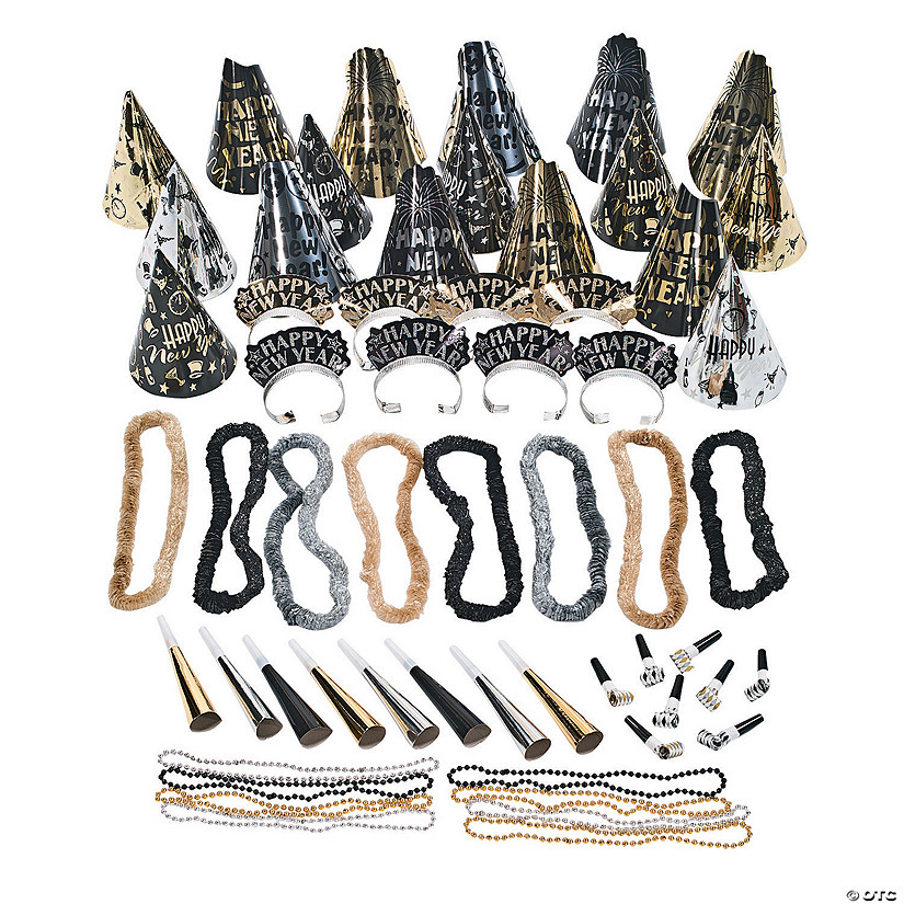 Bulk 300 Pc. Fantasy New Year&#8217;s Eve Party Accessories Kit for 100 Image