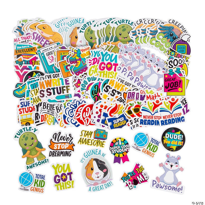 Bulk 300 Pc. Motivational Classroom Sticker Assortment Image