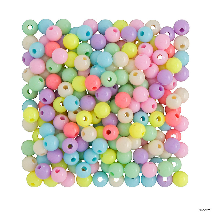 Bulk 300 Pc. Pastel Colored Beads Image