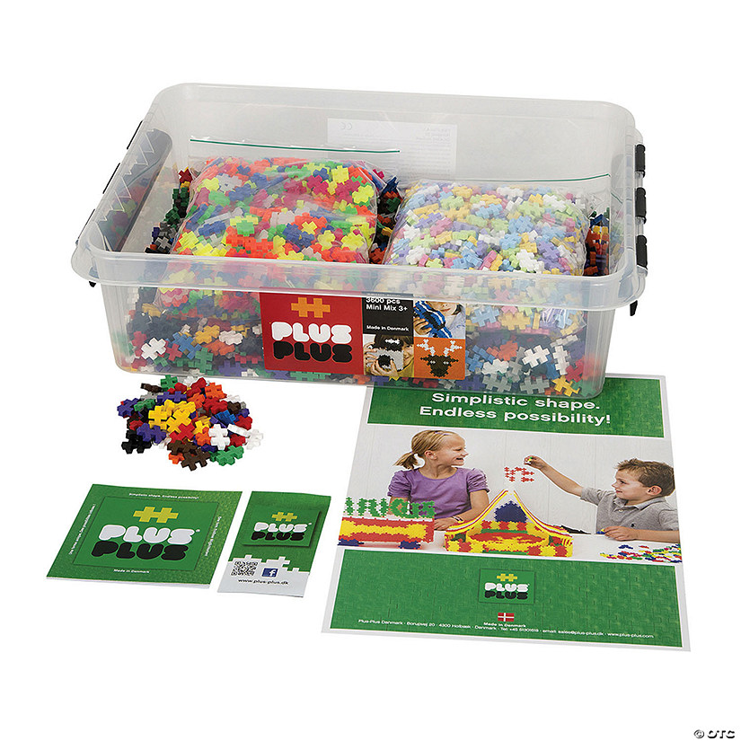 Bulk 300 Pc. Plus-Plus&amp;#174; School Set, All Colors (Basic, Neon, &amp; Pastel) Image