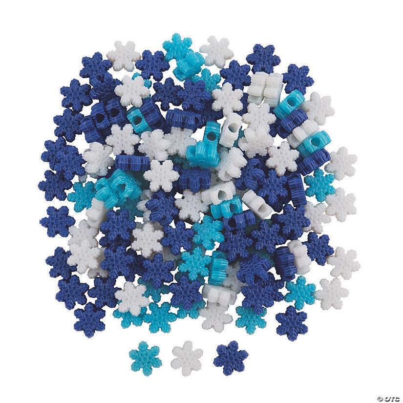 2376 Bulk PK145 Colorful Plastic Snowflakes