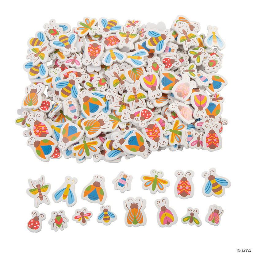 Bulk 300 Pc. Springtime Insect Self-Adhesive Shapes Image