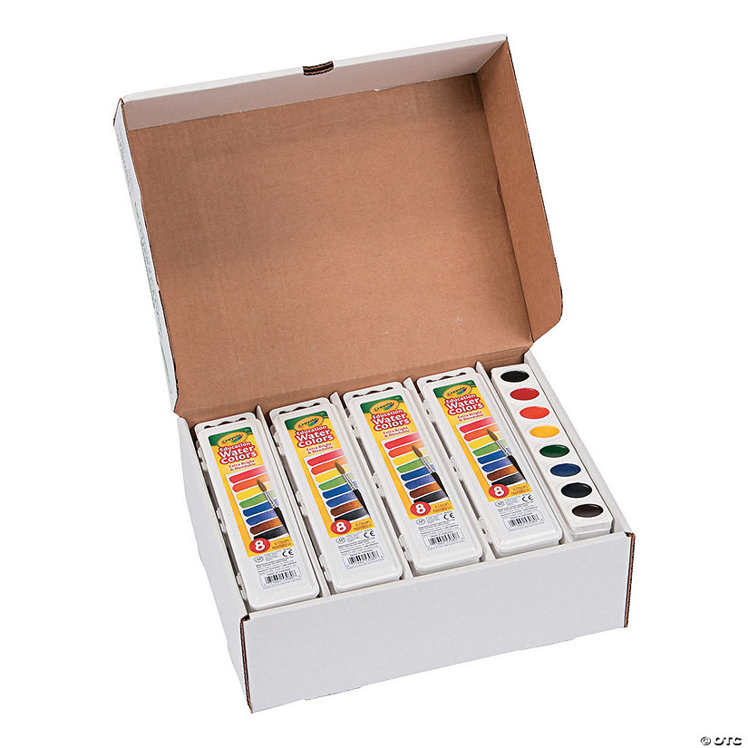 Bulk 36 Pc. 8-Color Crayola<sup>&#174;</sup> Watercolor Tray Refill Classpack Image