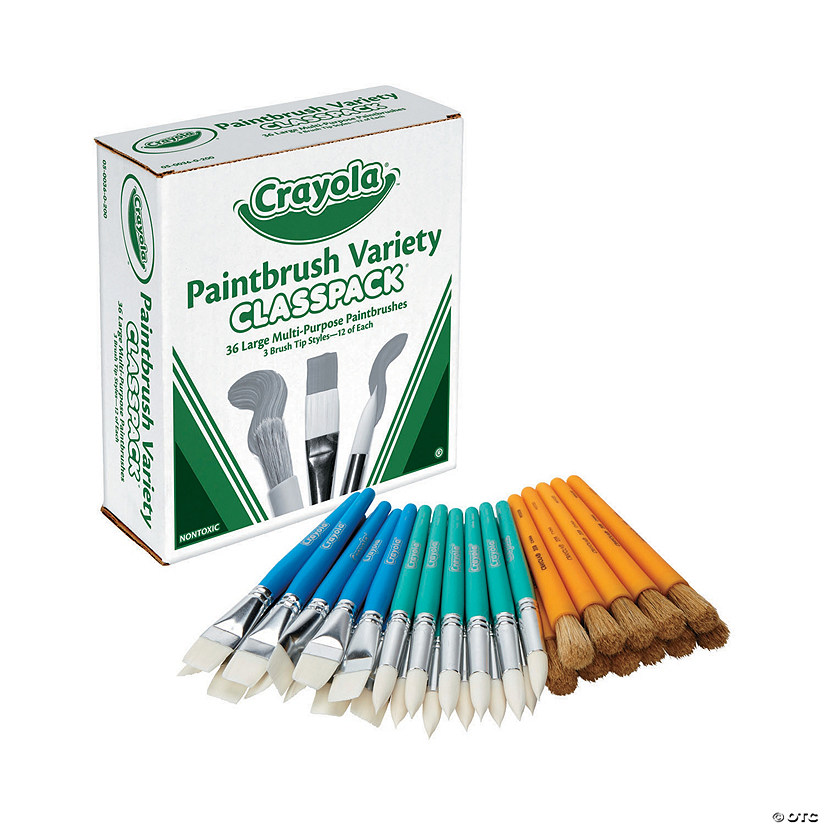 Bulk 36 Pc. Crayola<sup>&#174;</sup> Paintbrush Classpack<sup>&#174;</sup> Image