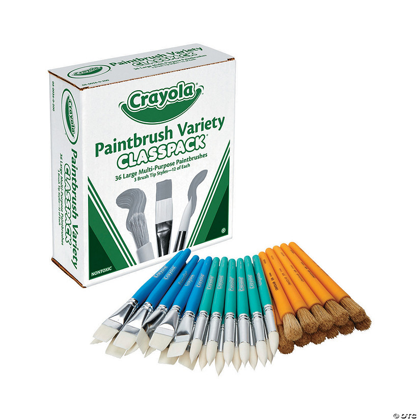 Bulk 36 Pc. Crayola<sup>&amp;#174;</sup> Paintbrush Classpack<sup>&amp;#174;</sup> Image