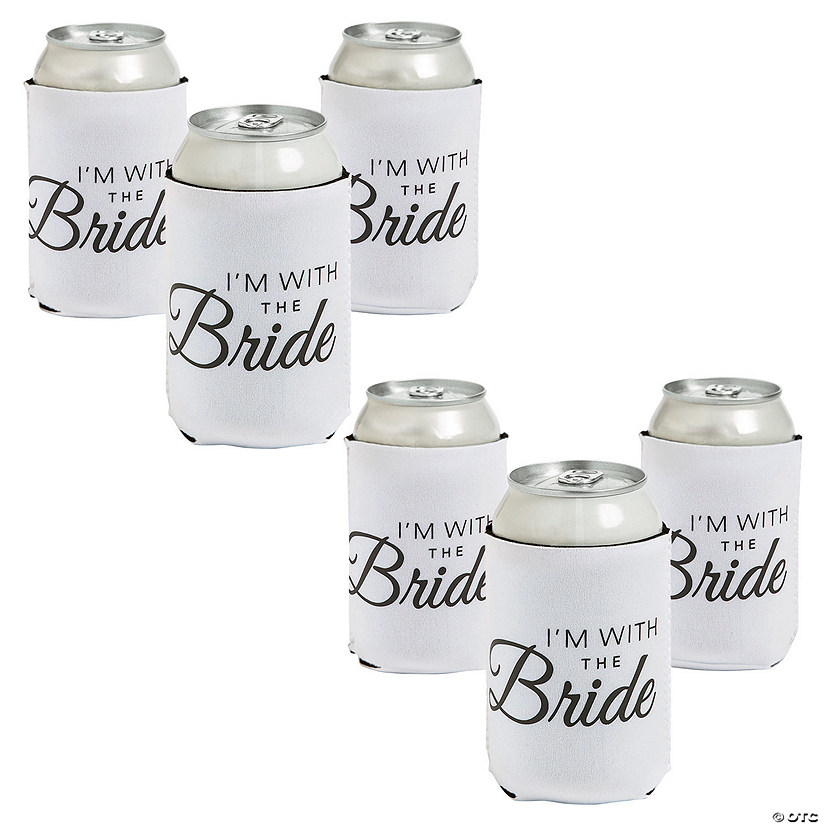 Bulk 36 Pc. I&#8217;m with the Bride Can Coolers Image