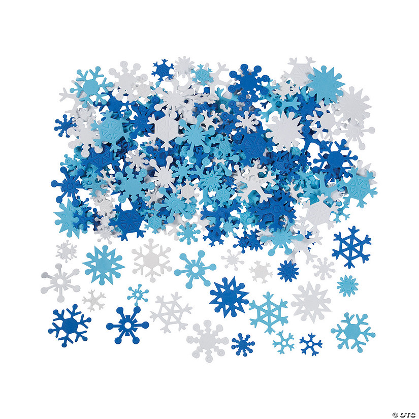 Bulk 400 Pc. Fabulous Foam Self-Adhesive Snowflakes Image