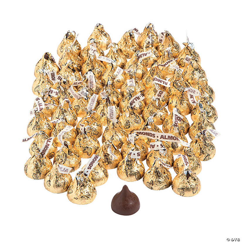 Bulk 400 Pc. Gold Almond Hershey&#8217;s<sup>&#174;</sup> Kisses<sup>&#174; </sup>Chocolate Candy Image