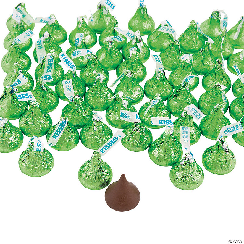 Bulk 400 Pc. Light Green Hershey&#8217;s<sup>&#174;</sup> Kisses<sup>&#174;</sup> Chocolate Candy Image