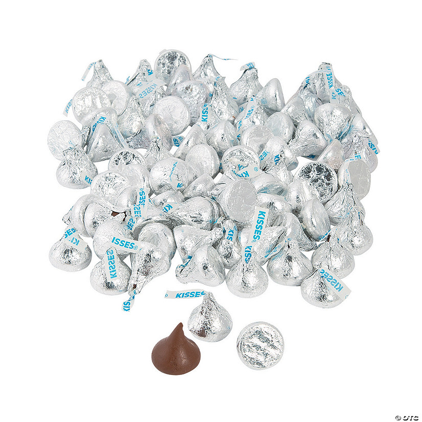 Bulk 400 Pc. Silver Hershey&#8217;s<sup>&#174;</sup> Kisses<sup>&#174;</sup> Chocolate Candy Image