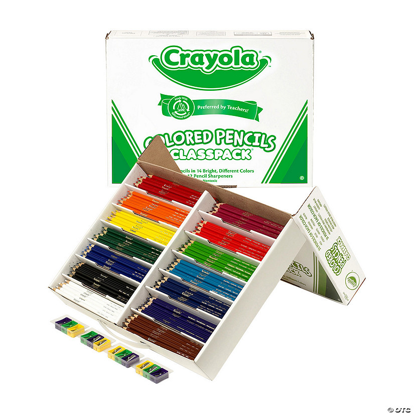 Bulk 462 Pc. Crayola<sup>&#174;</sup> Colored Pencils Classpack<sup>&#174;</sup> - 14-Color per pack Image