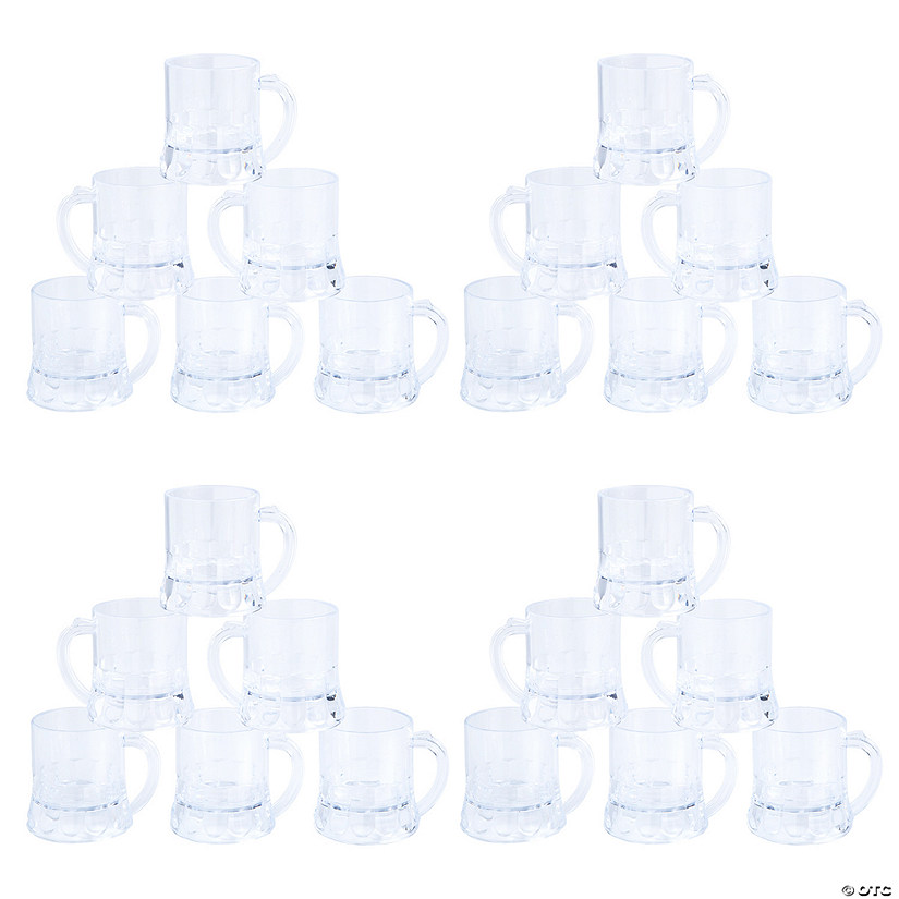 Bulk 48 Ct. Beer Mug Plastic Shot Glasses Oriental Trading