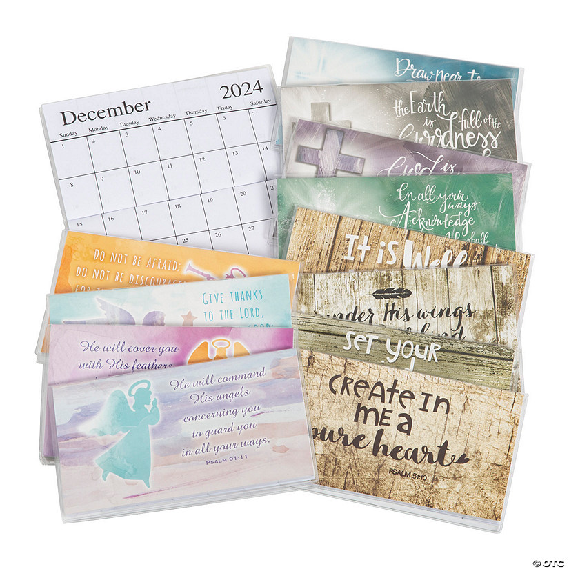 Bulk 48 Pc. 2025 2025 Expressions of Faith Pocket Calendars