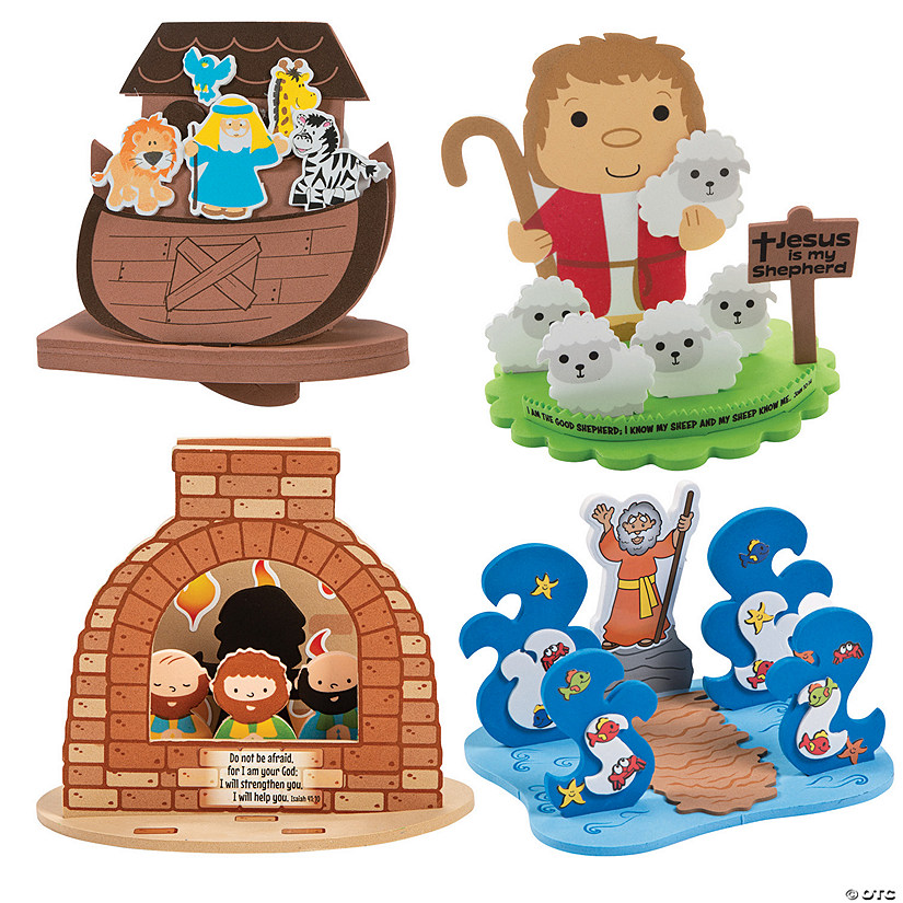 Bulk 48 Pc. 3D Religious Craft Kit Assortment Image