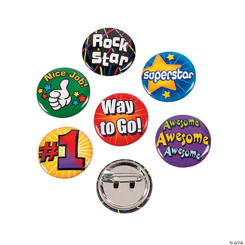 Bulk 48 Pc. Award Mini Buttons Image