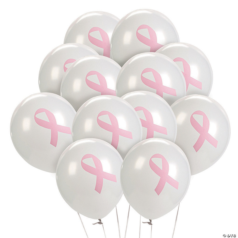 Bulk  48 Pc. Breast Cancer Awareness 11" Latex Balloons Image