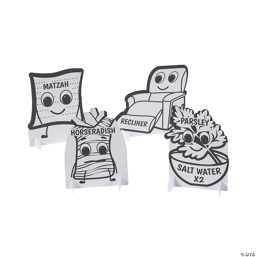 Bulk 48 Pc. Color Your Own Passover Questions Activity Image