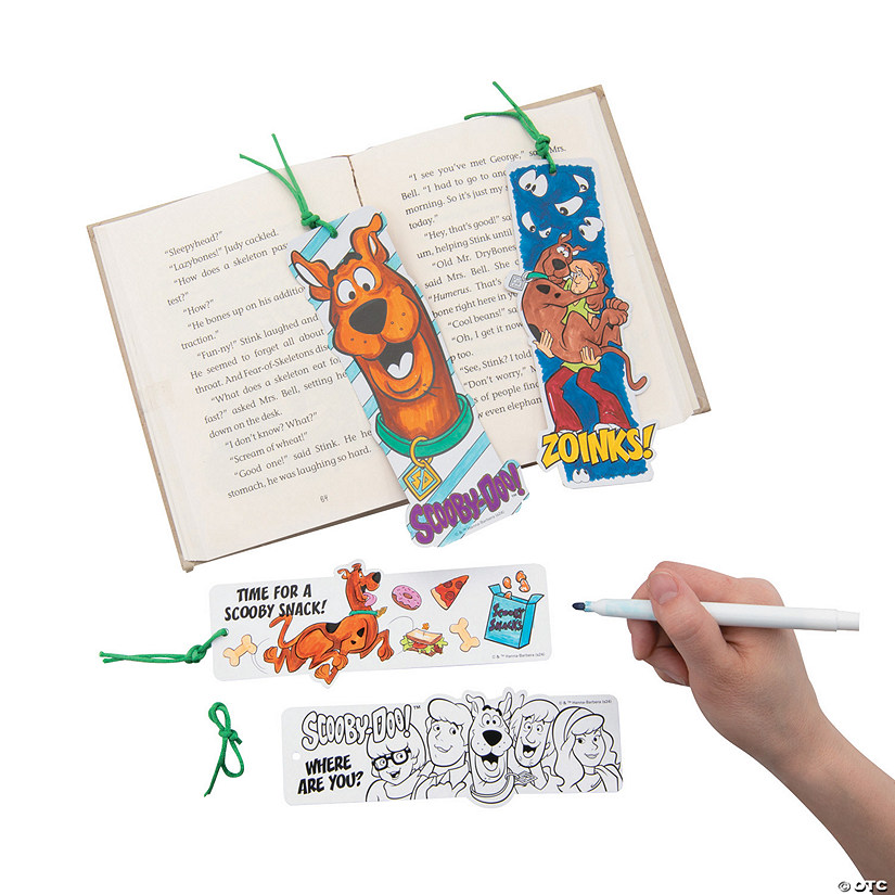 Bulk 48 Pc. Color Your Own Scooby-Doo!&amp;#8482; Bookmarks Image