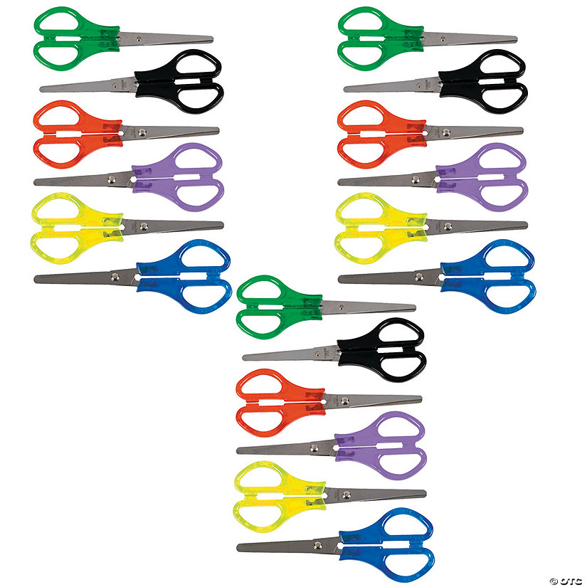 Bulk 48 Pc. Colorful School Scissors Image