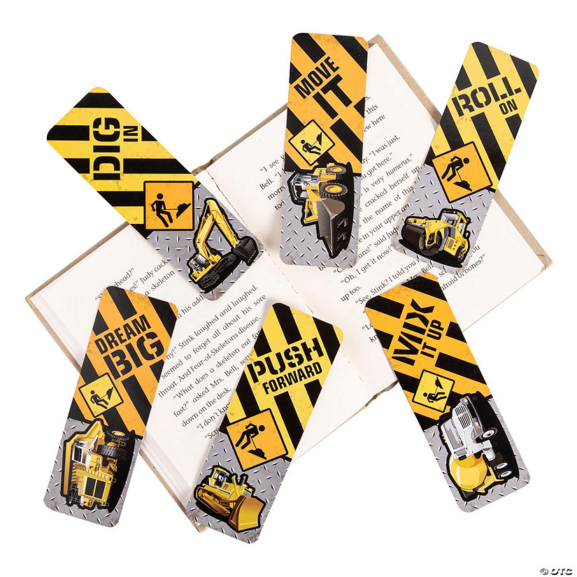 Bulk 48 Pc. Construction Bookmarks Image