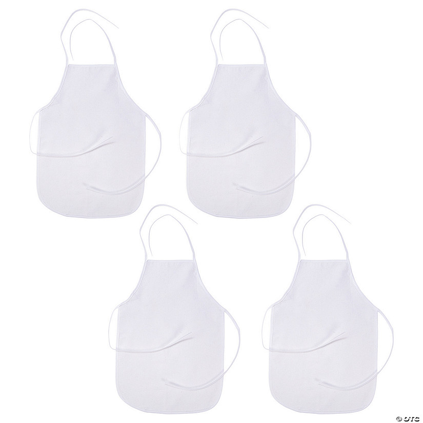 Bulk 48 Pc. DIY Canvas Kids Aprons Image