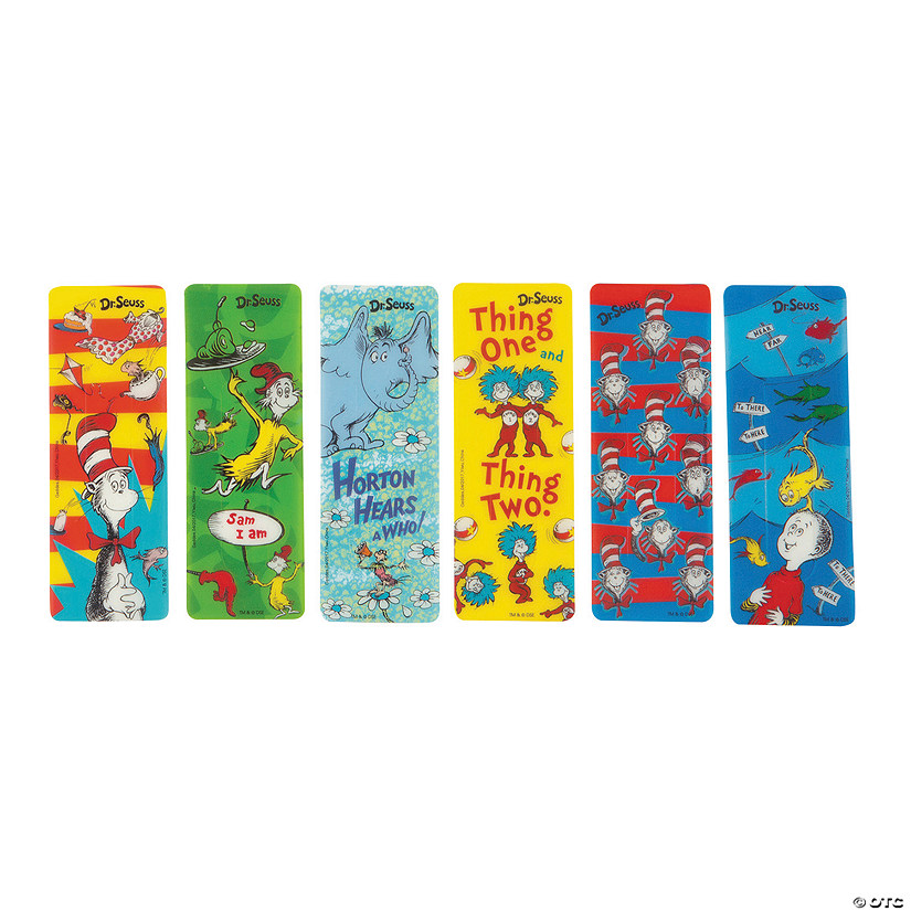 Bulk 48 Pc. Dr. Seuss&#8482; Tab Bookmarks Image