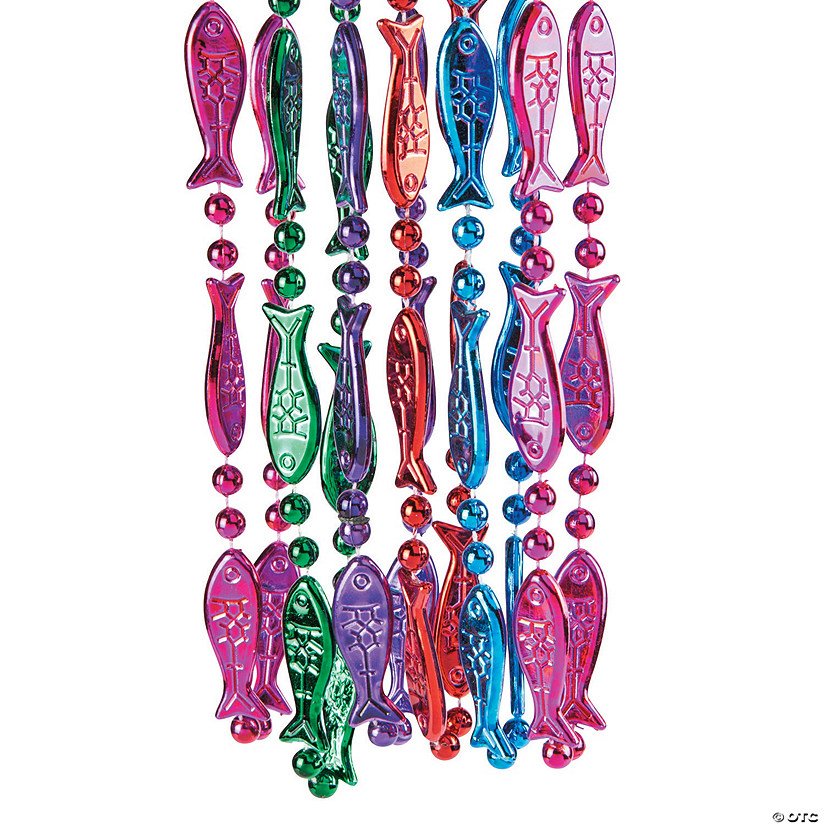 Bulk 48 Pc. Fish Bead Necklaces Image
