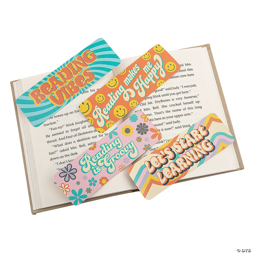 Bulk 48 Pc. Groovy Motivational Bookmarks Image