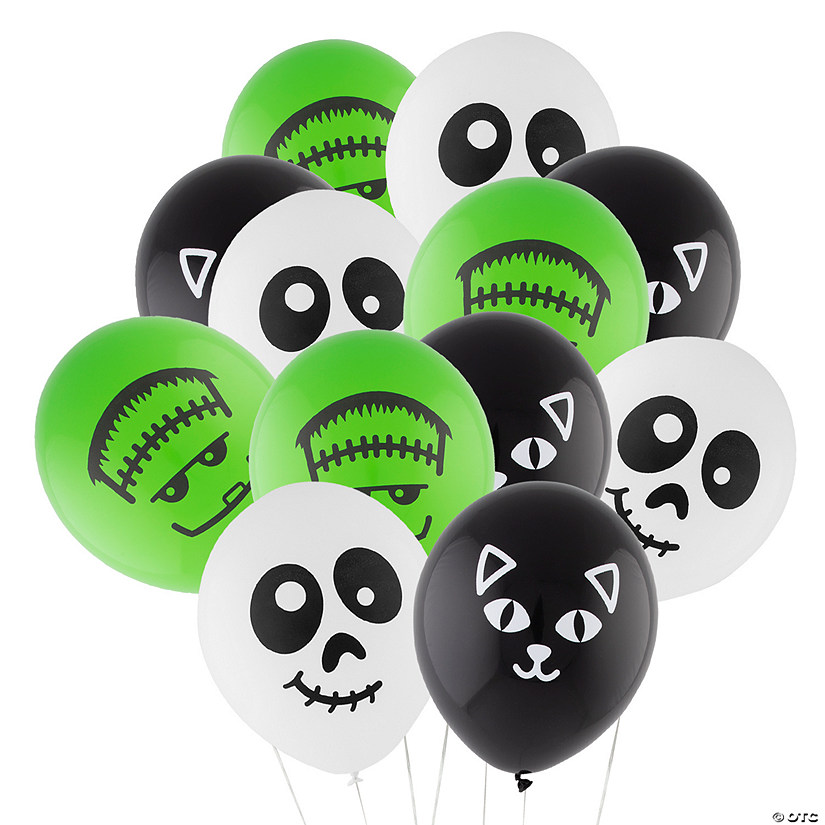 Bulk 48 Pc. Halloween Character 11" Latex Balloons Image
