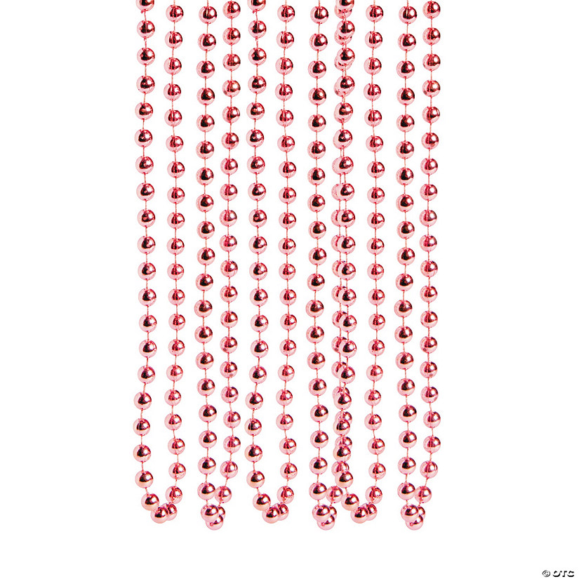 Bulk 48 Pc. Light Pink Bead Necklaces Image