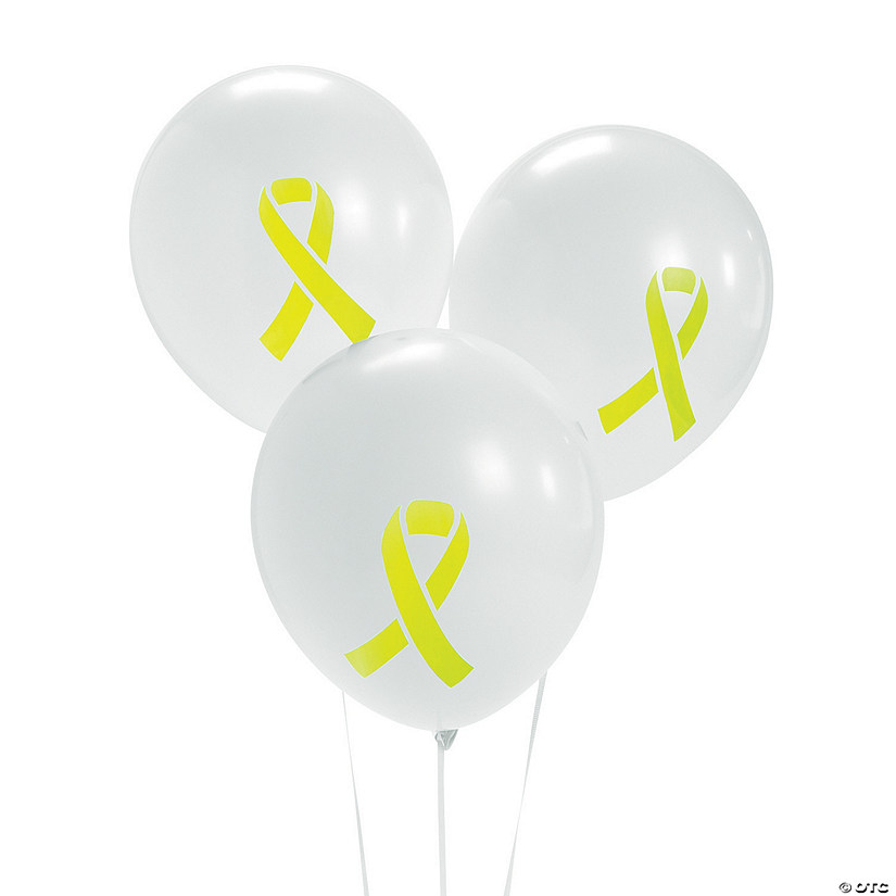 Bulk  48 Pc. Lime Awareness Ribbon 11" Latex Balloons Image