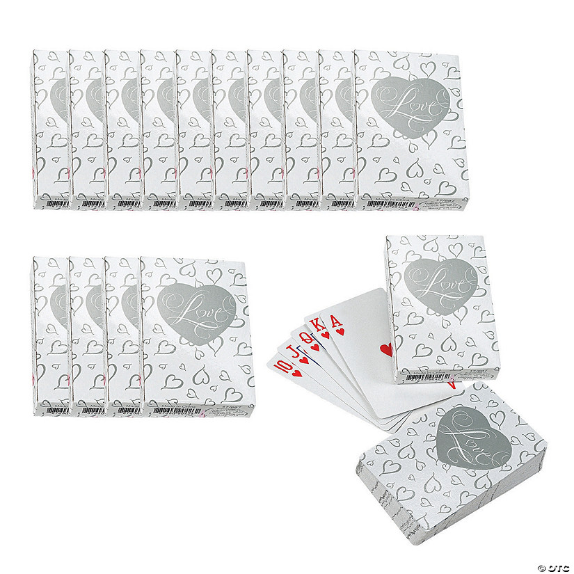 Bulk 48 Pc. Love Wedding Playing Cards Image
