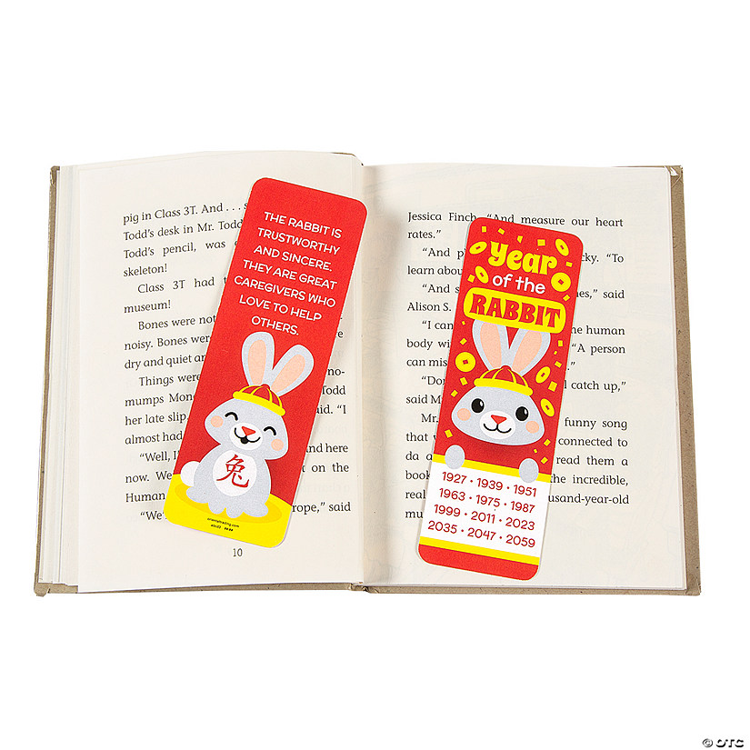 Bulk 48 Pc. Lunar New Year of the Rabbit Bookmarks Image