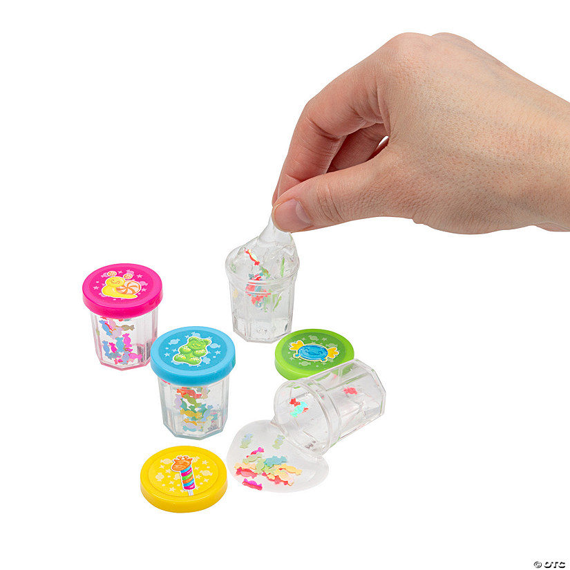 Bulk 48 Pc. Mini Glitter Candy Critters Putty Image