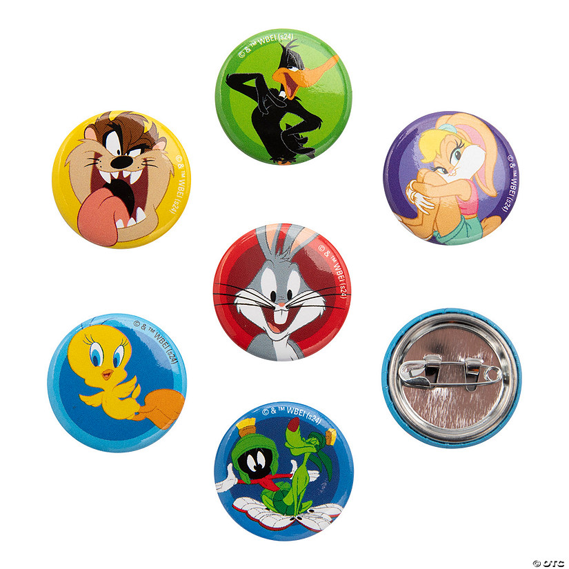 Bulk 48 Pc. Mini Looney Tunes&amp;#8482; Buttons Image