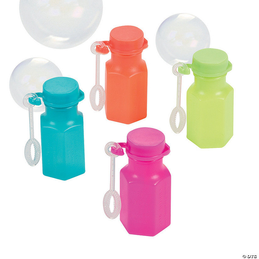 Bulk 48 Pc. Mini Spring Brights Bubble Bottles Image