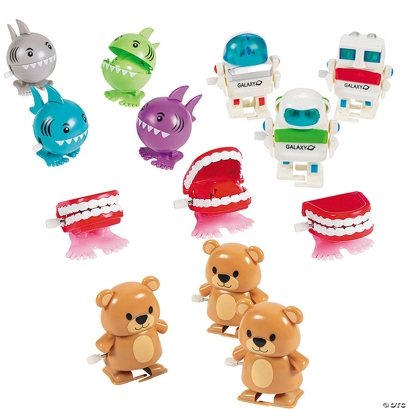 Bulk 48 Pc. Mini Wind-Up Toys Handout Kit Image