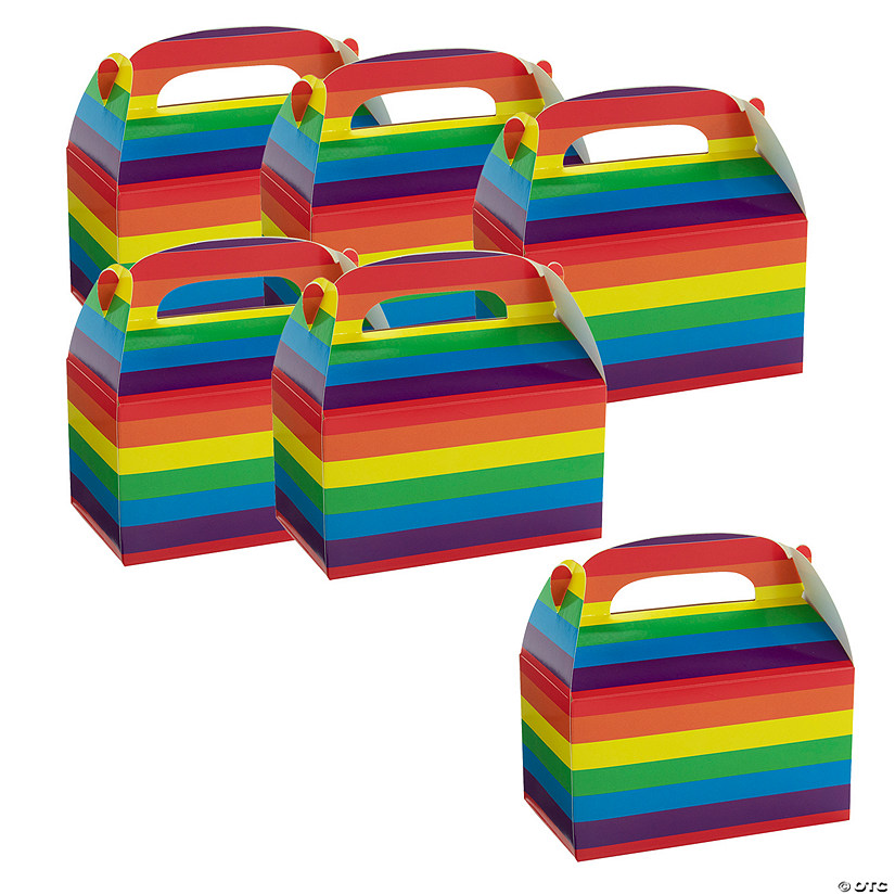 Bulk 48 Pc. Rainbow Favor Boxes Image