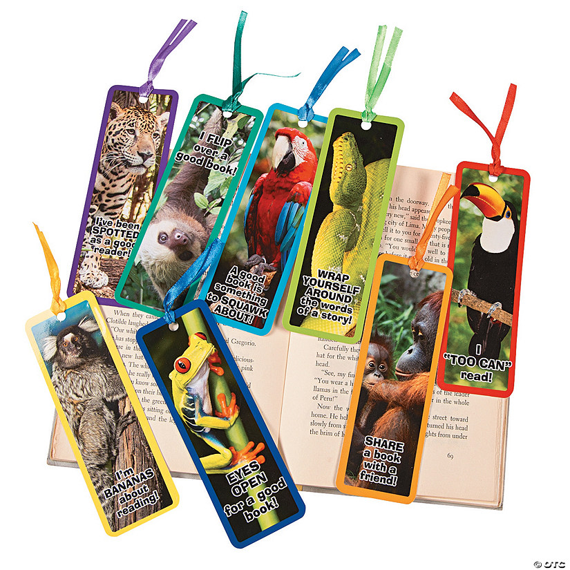 Bulk 48 Pc. Rainforest Animal Bookmarks Image