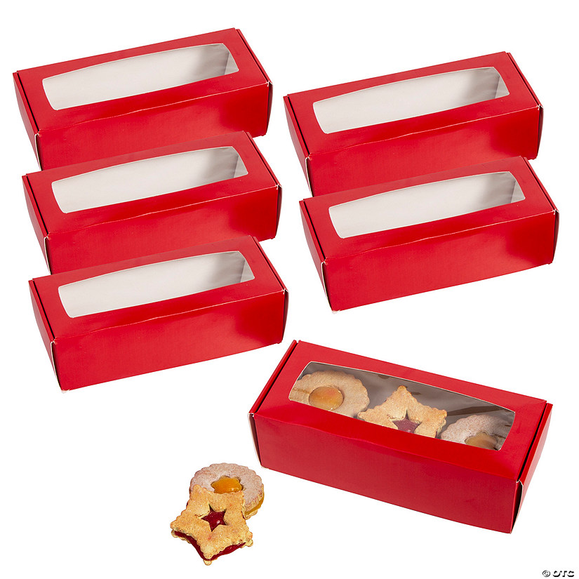 Bulk 48 Pc. Red Cookie Treat Boxes Image