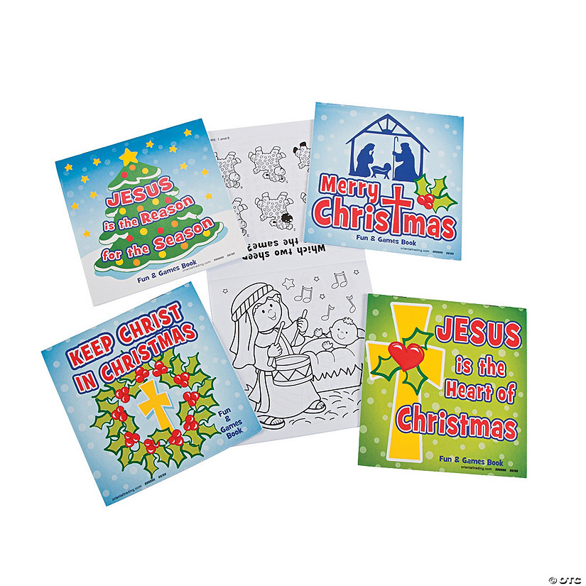 Bulk 48 Pc. Religious Christmas Fun & Games Activity Books Image
